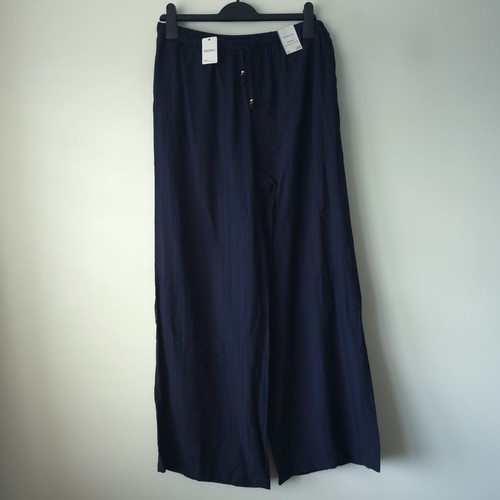 Matalan navy blue crinkle wide - blue,