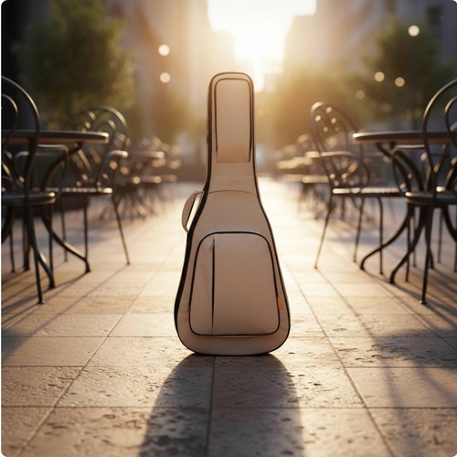 Padded guitar backpack - backpack, thick