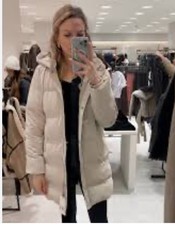 New Zara Beige faux leather