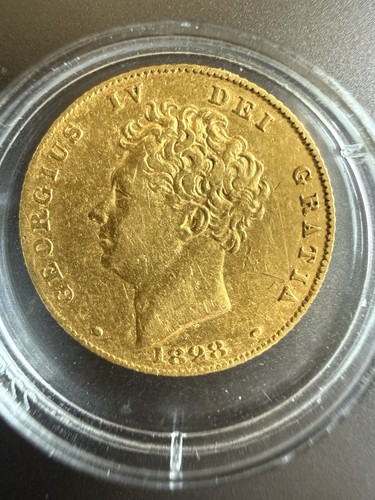 1828 king george gold half - george,