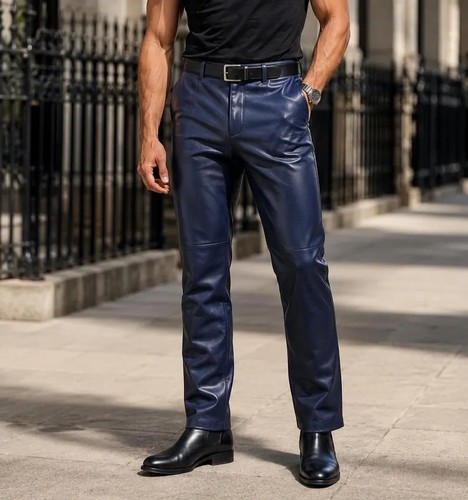 Men dark blue - men's, genuine