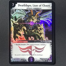 Duel Masters • Deathliger Lion Of Chaos • 2004 Holo Rare • S5/S10 (b)