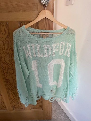 Wild fox distressed sweater - fox, sweater-