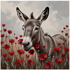 Printed cross stitch kit - cross,
