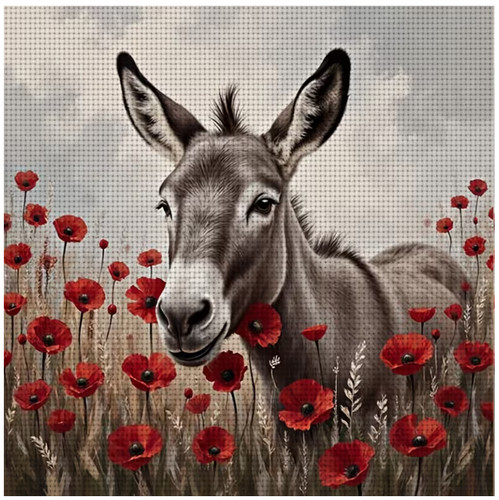 Printed cross stitch kit - stitch, ct
