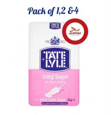 Tate & Lyle Icing Sugar – 3 kg Bag (Pack of 1, 2 & 4)