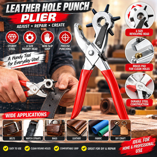 Revolving leather hole - revolving,