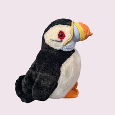 K&M International Plush Stuffed Puffin Bird 2004 6"