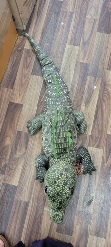 Plush jumbo green crocodile - plush,