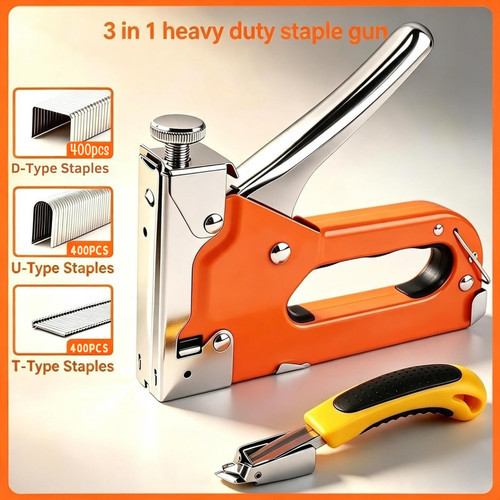 Staple gun heavy duty 1 - gun, in