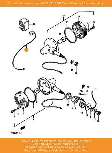 Suzuki lead wire relay - suzuki, earth