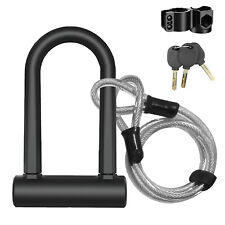 Bicycle Lock Wheel Lock U Lock with key for Bicycle E-bike Electric Scooter Bike