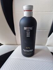 Tatratea Decorative Matt Black Small Liquor Empty Glass Bottle 350ml With Lid