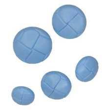 Football Buttons Sky Blue 15mm