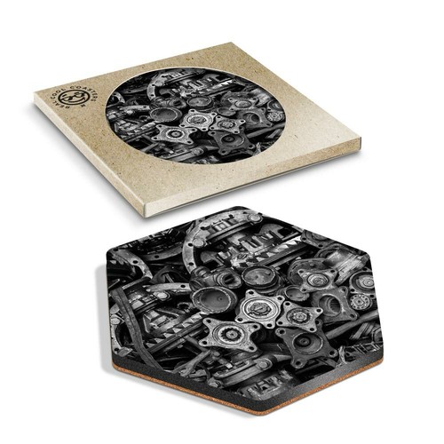 Hexagon coaster old - x,
