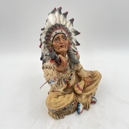 Native american chief resin - chief,