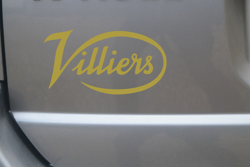 Villiers logo decal car - logo, van