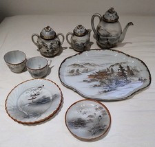 Japanese Porcela Kutani  set