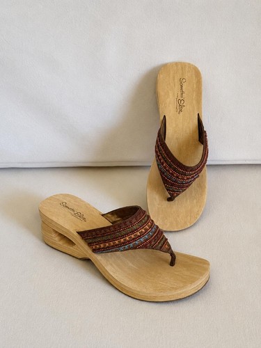 Skechers brown boho - 7, wedge