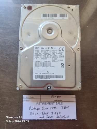 Vintage circa 1998 - ibm, 3.5