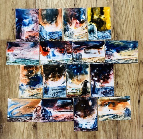 Original encaustic wax - 16,