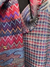 Boiled Wool ShawlWith Embroidery