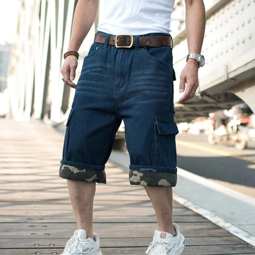 Mens baggy loose denim shorts - mens,