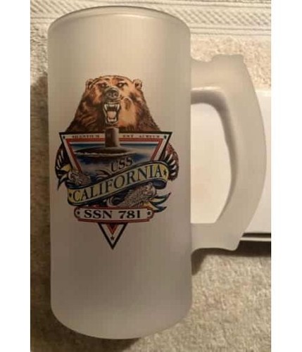 Ship frosted beer mug - beer,