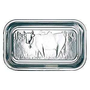 Arcoroc cow butter dish - arcoroc,