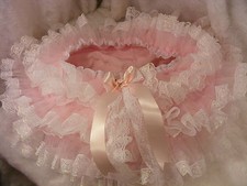 ADULT BABY SISSY ABDL PINK ALLROUND DIAPER NAPPIE COVER PANTIES OP W/PROOF LOCK