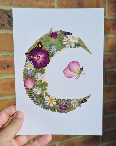 Celestial moon fairy - fairy, pressed