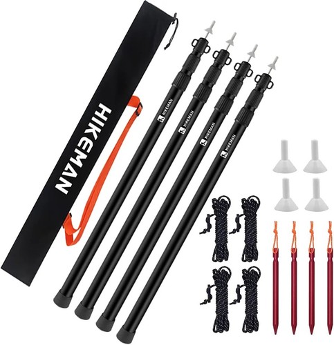 Hikeman tent poles for camping - hikeman,