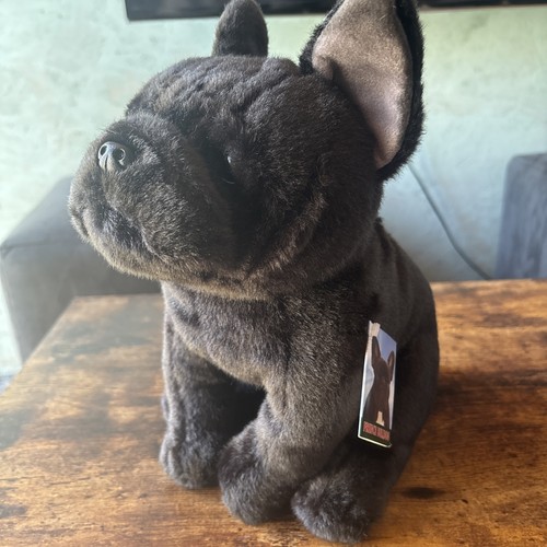 French bulldog black fine arts - french,