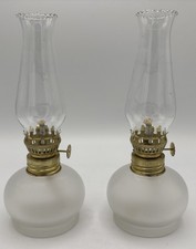 2 Vintage 8” Glass Mini Oil