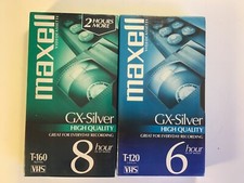 Maxell GX Silver T-120 & T-160