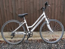 Professional Metropolitan Ladies Hybrid Bike Bicycle 6 Gears Womens Cycle White