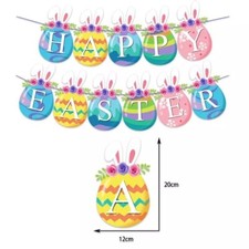 1pc large easter banner - easter, eggs