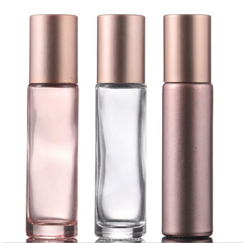 5pcs 10ml rose - gold, roller