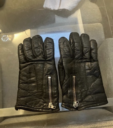 Old vintage zippered leather - old!,