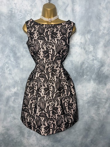 Bnwt zara black nude lace - zara,
