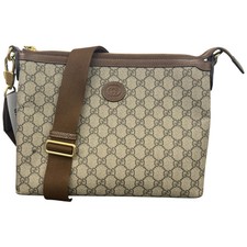 Gucci Men's GG Supreme Messenger Bag Brown