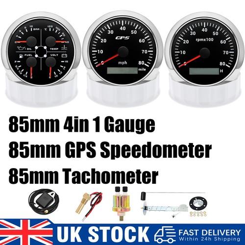 Gauge set with senders 85mm - set,