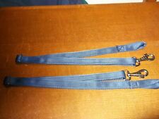 Leg Straps x 2 with clip and loop. Various colours. Strong Soft Cushion Web TR