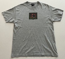 VINTAGE THE FIRM ‘UNTOUCHABLE’ SKATEBOARD TEE - L - GREY - 1992 - Lance Mountain