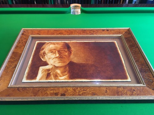 Alex higgins oil cracked - on,