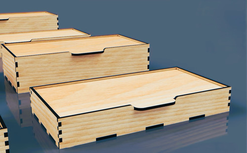 Mdf wooden craft box - wooden,