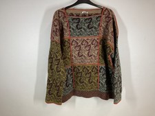 Chris Warman  Multicoloured Wool Patchwork Knit Jumper Size Large