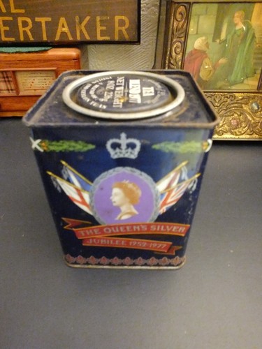 Vintage tea tin jacksons - vintage, of
