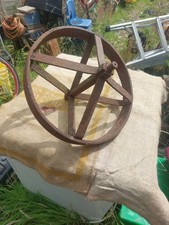 Antique Wrought Iron Wheelbarrow Wheel