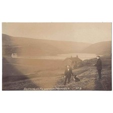 MARSDEN Man With Rifle at Butterley Reservoir, RP Postcard by Carter Unused